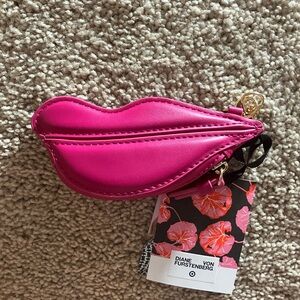 NWT Diane Von Furstenberg Lips Coin Purse